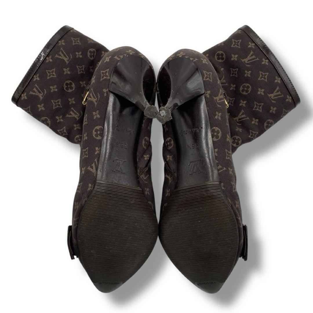 Louis Vuitton Boots Shoes Monogram EU 36.5 US 6.5 Canvas Authentic