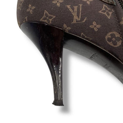 Louis Vuitton Boots Shoes Monogram EU 36.5 US 6.5 Canvas Authentic