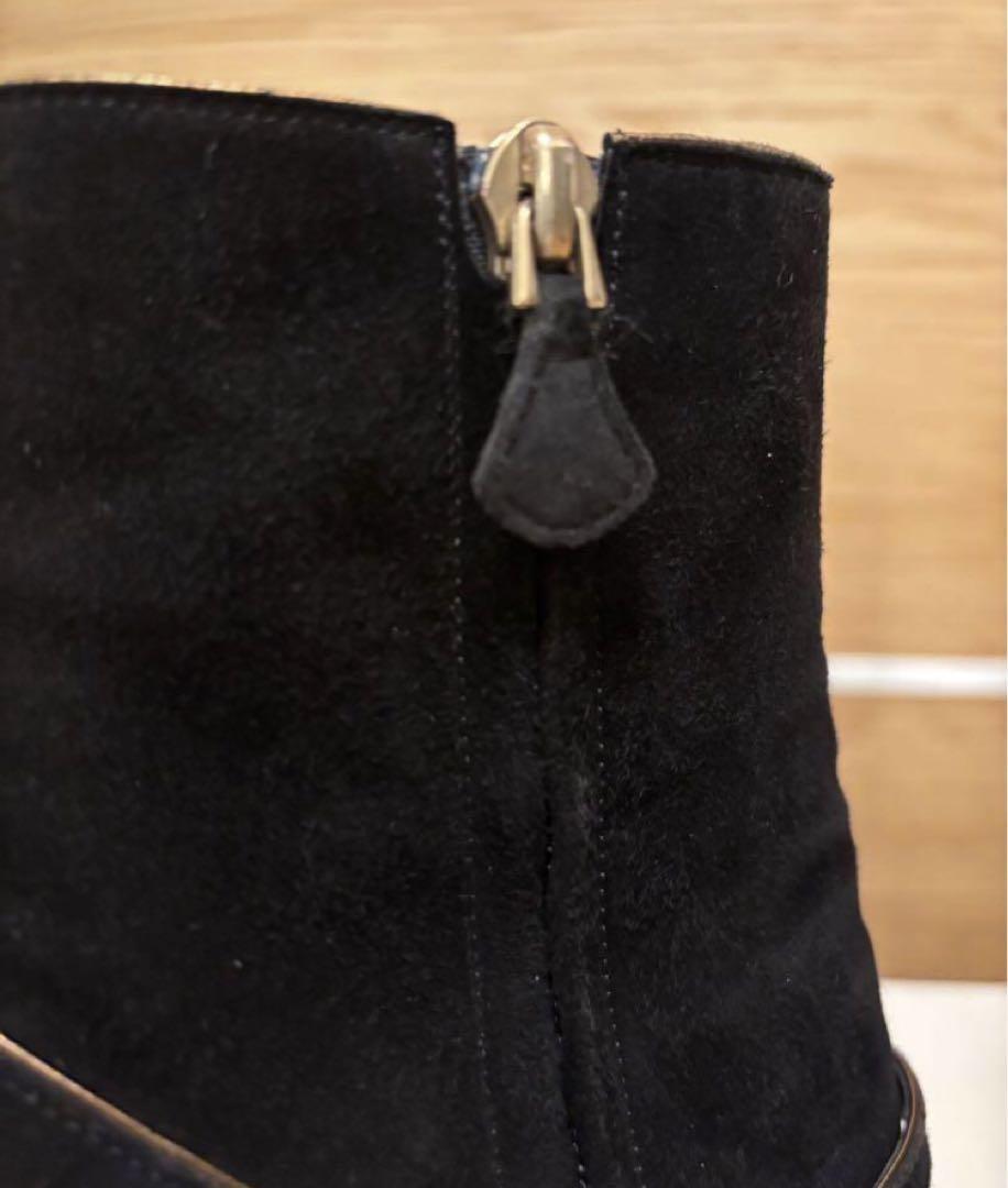 Louis Vuitton Short Boots Shoes EU 36 US 6 Suede Black Authentic