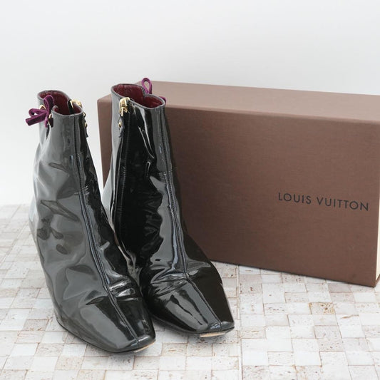 Louis Vuitton Short Boots Shoes EU 35.5 US 5.5 Black Authentic