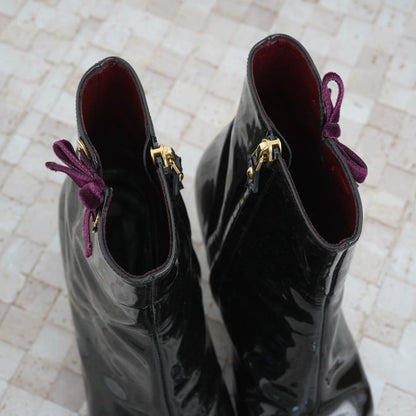 Louis Vuitton Short Boots Shoes EU 35.5 US 5.5 Black Authentic