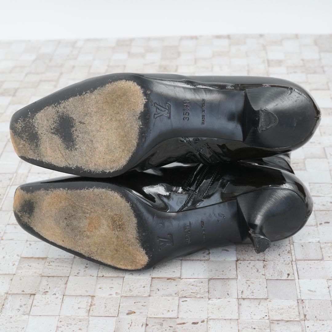 Louis Vuitton Short Boots Shoes EU 35.5 US 5.5 Black Authentic