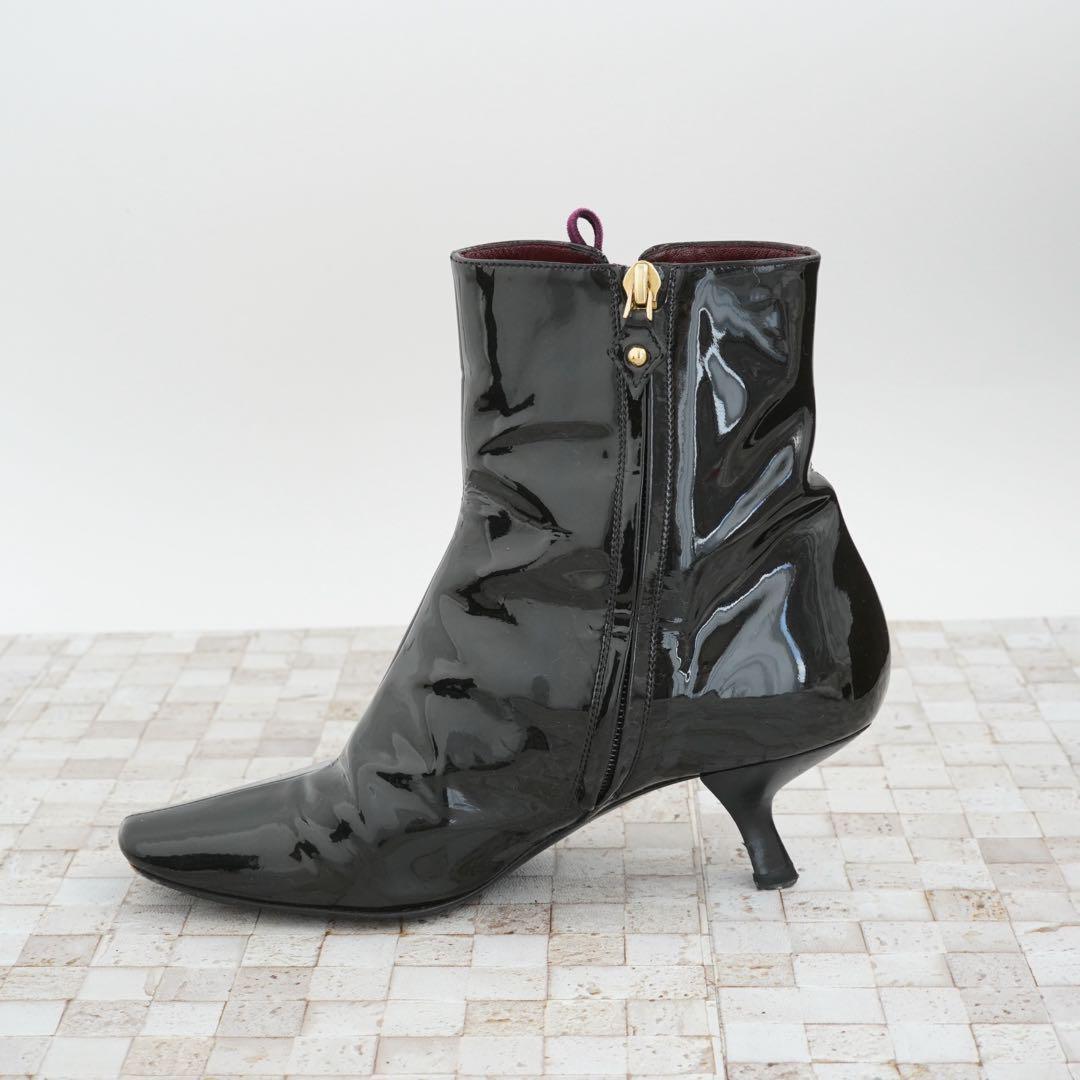 Louis Vuitton Short Boots Shoes EU 35.5 US 5.5 Black Authentic