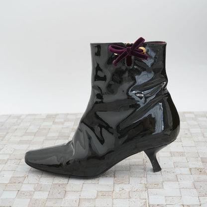 Louis Vuitton Short Boots Shoes EU 35.5 US 5.5 Black Authentic