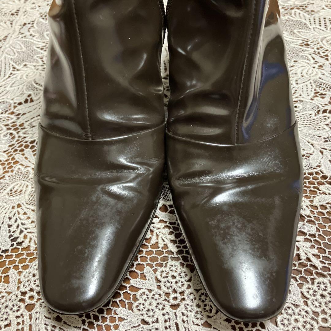 Louis Vuitton Short Boots Shoes EU 36.5 US 6.5 Dark Brown Authentic