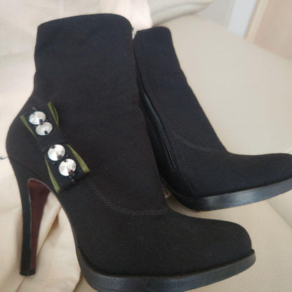 Louis Vuitton Short Boots Shoes EU 36 US 6 Suede Authentic
