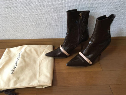 Louis Vuitton Short Boots Shoes EU 37.5 US 7.5 Authentic