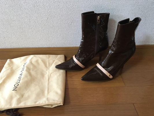 Louis Vuitton Short Boots Shoes EU 37.5 US 7.5 Authentic