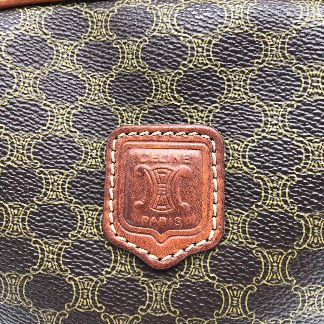 CELINE Hand Bag Tote Purse Macadam PVC Leather Authentic
