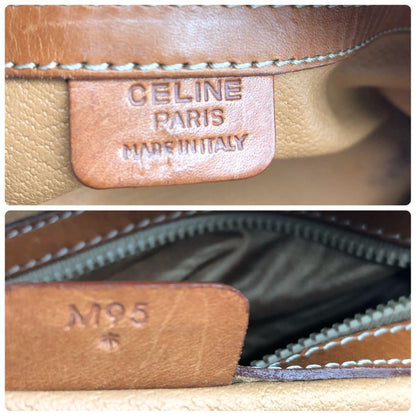 CELINE Hand Bag Tote Purse Macadam PVC Leather Authentic