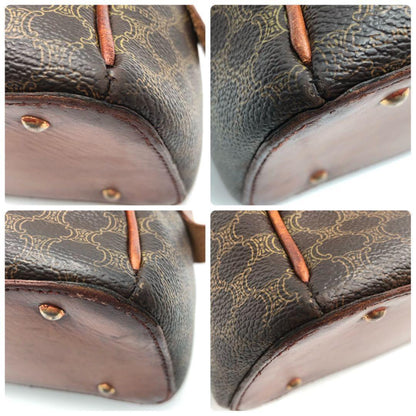 CELINE Hand Bag Tote Purse Macadam PVC Leather Authentic