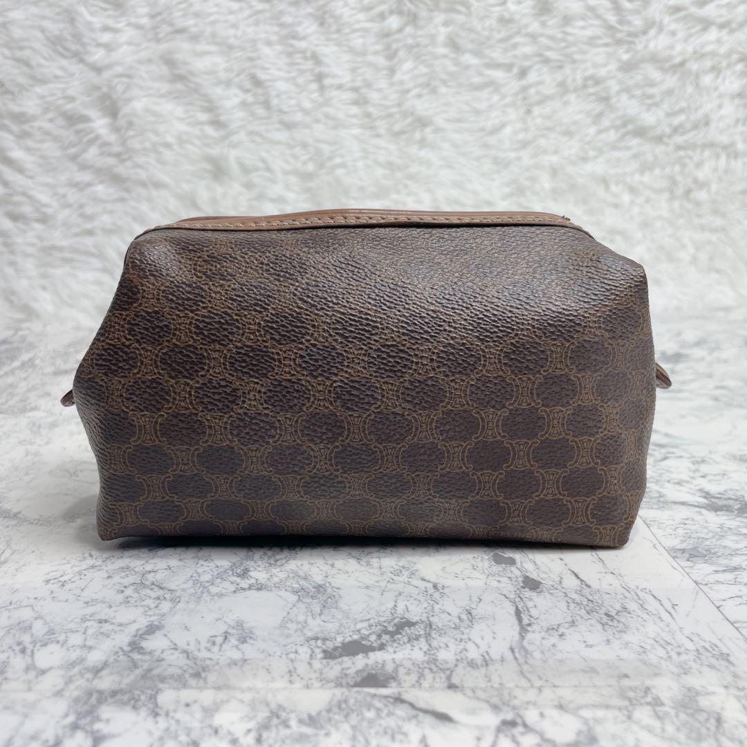 CELINE Accessory Pouch Hand Pouch Macadam PVC Leather Authentic