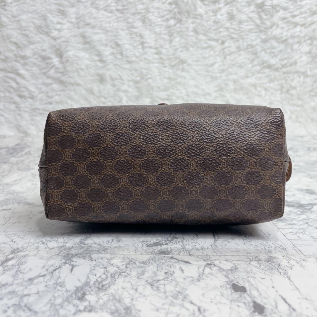 CELINE Accessory Pouch Hand Pouch Macadam PVC Leather Authentic
