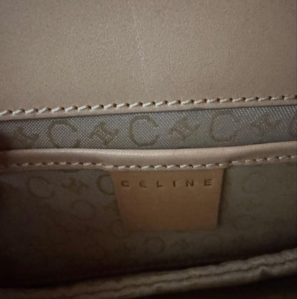 CELINE Accessory Pouch Shoulder Bag Purse C Macadam Orange Authentic