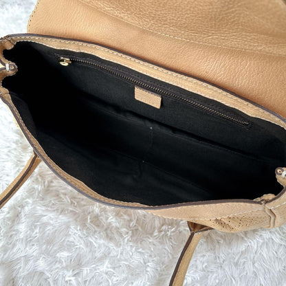 CELINE Hand Bag Tote Purse Yellow Authentic