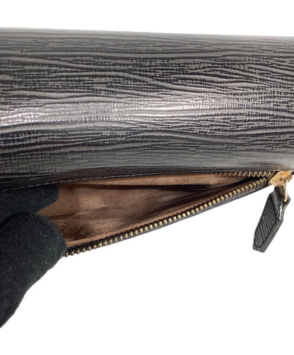 VERSACE Clutch Bag Second Bag Black Authentic