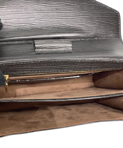 VERSACE Clutch Bag Second Bag Black Authentic