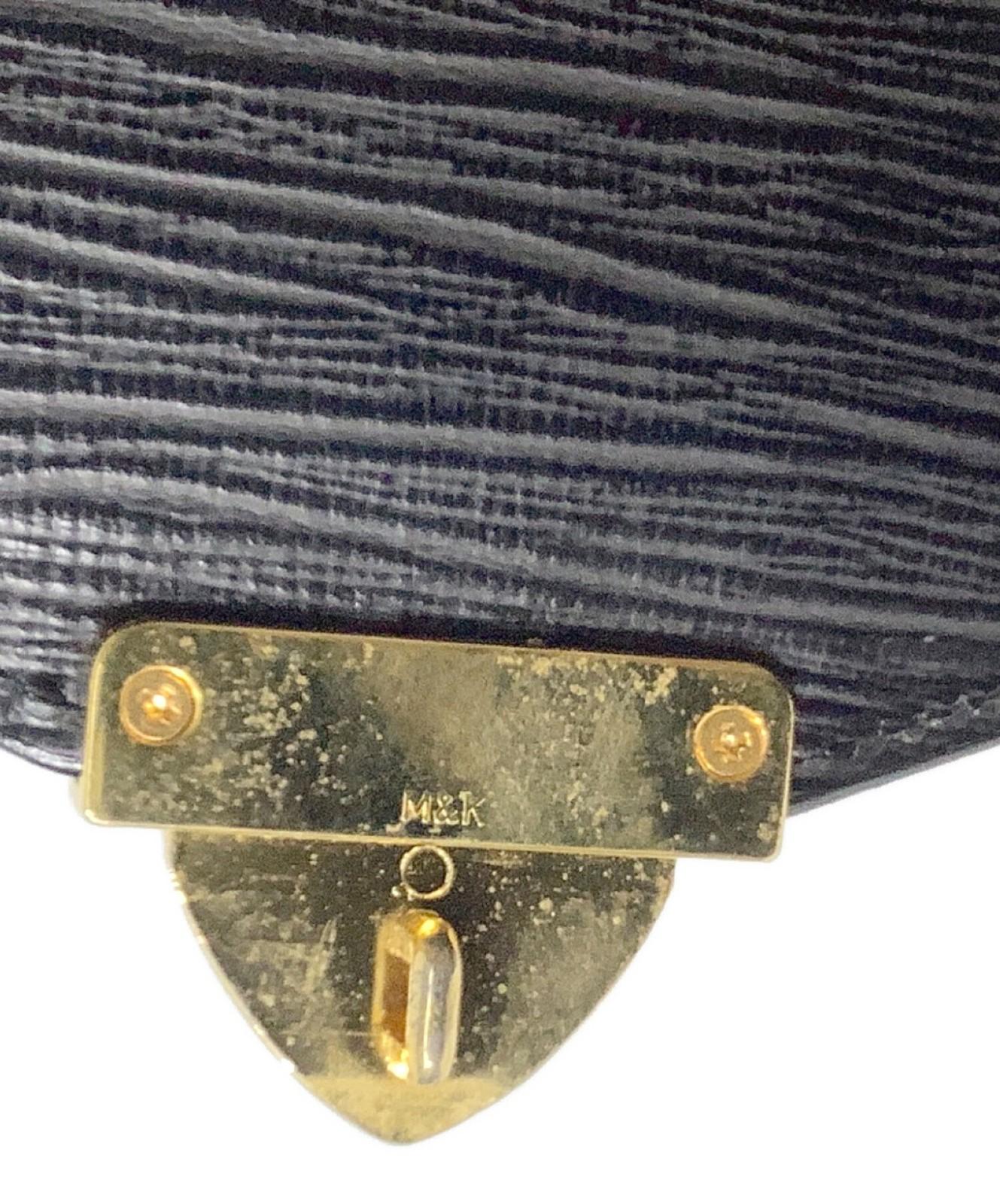 VERSACE Clutch Bag Second Bag Black Authentic