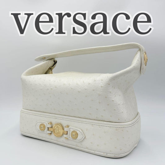 VERSACE Vanity Hand Bag Tote Purse Sunburst Authentic