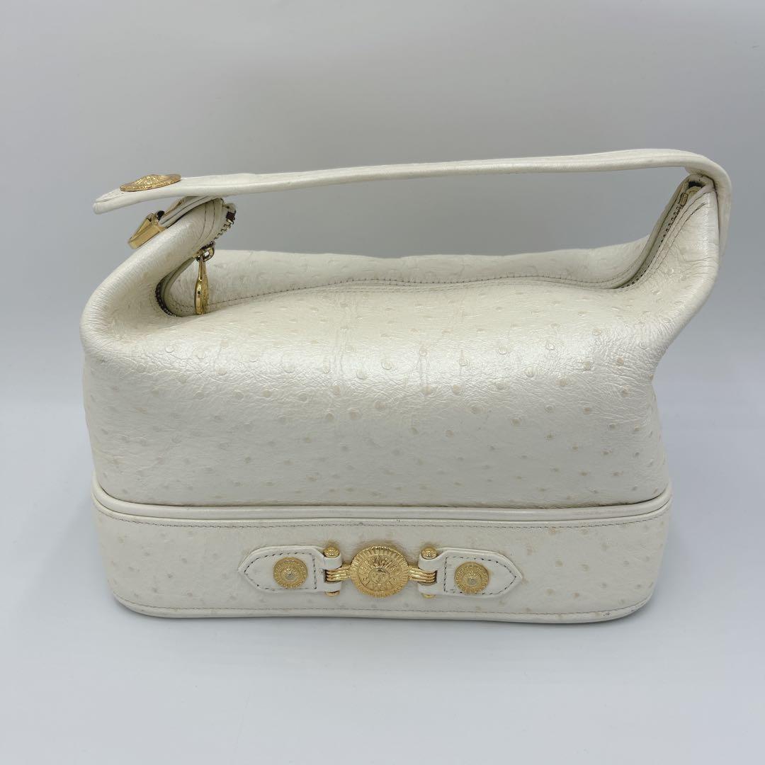 VERSACE Vanity Hand Bag Tote Purse Sunburst Authentic