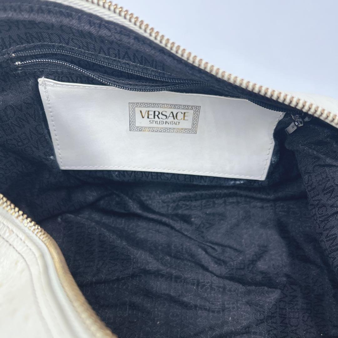 VERSACE Vanity Hand Bag Tote Purse Sunburst Authentic