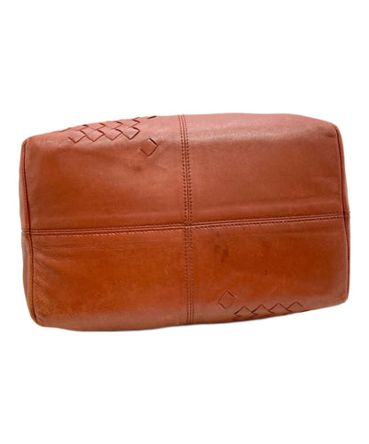 BOTTEGA VENETA Hand Bag Tote Purse Intrecciato Brown Authentic