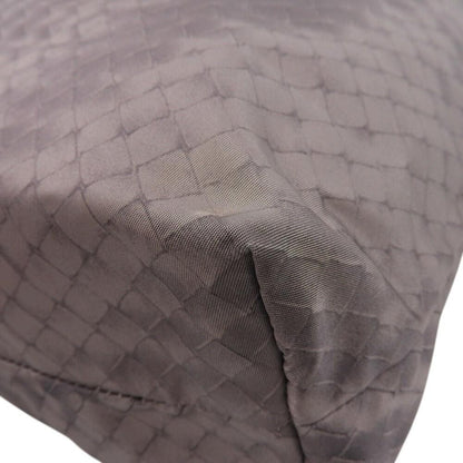 BOTTEGA VENETA Hand Bag Tote Purse Intrecciato Nylon Brown Authentic