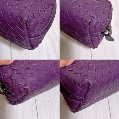 BOTTEGA VENETA Accessory Pouch Hand Pouch Intrecciato Leather Authentic