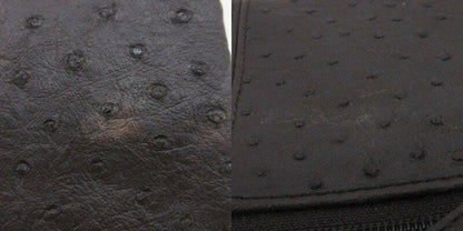 Reo Valentino Hand Bag Tote Purse Leather Dark Brown Authentic