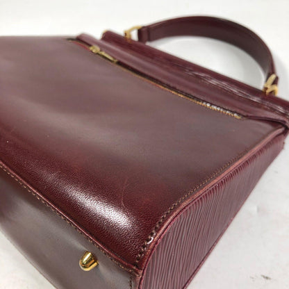 Valentino Hand Shoulder Bag Tote Purse Leather Red Authentic
