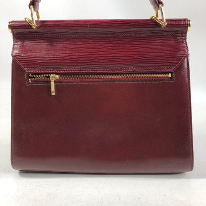 Valentino Hand Shoulder Bag Tote Purse Leather Red Authentic