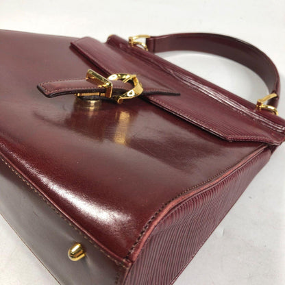 Valentino Hand Shoulder Bag Tote Purse Leather Red Authentic
