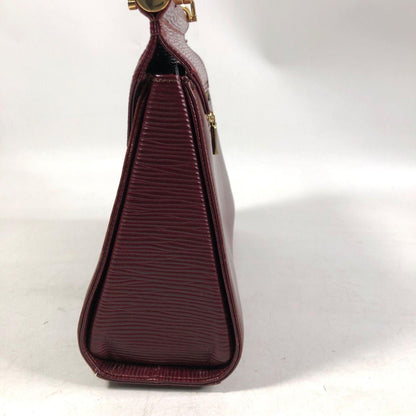 Valentino Hand Shoulder Bag Tote Purse Leather Red Authentic