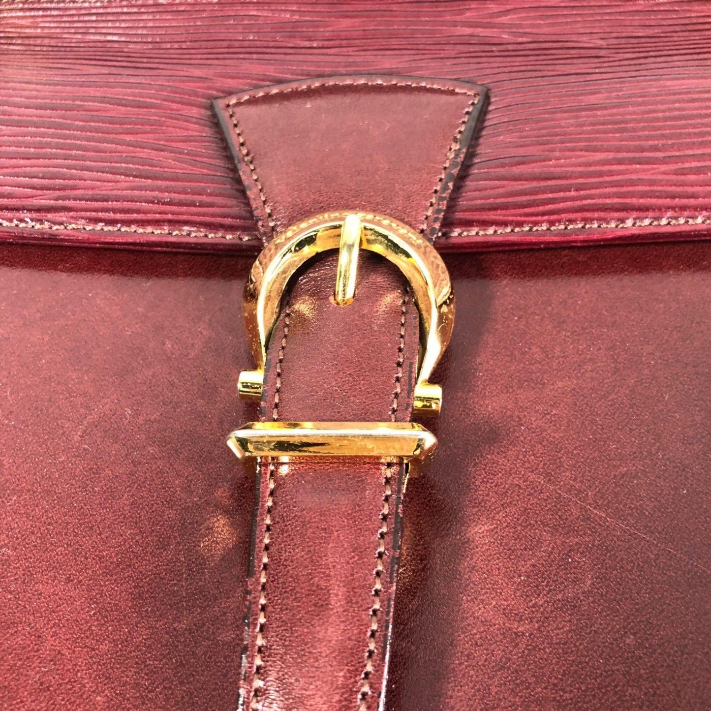 Valentino Hand Shoulder Bag Tote Purse Leather Red Authentic