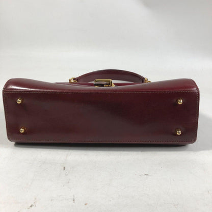 Valentino Hand Shoulder Bag Tote Purse Leather Red Authentic