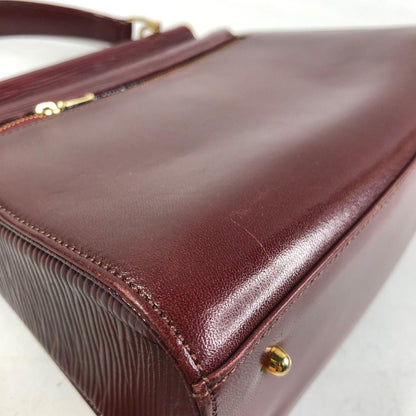 Valentino Hand Shoulder Bag Tote Purse Leather Red Authentic