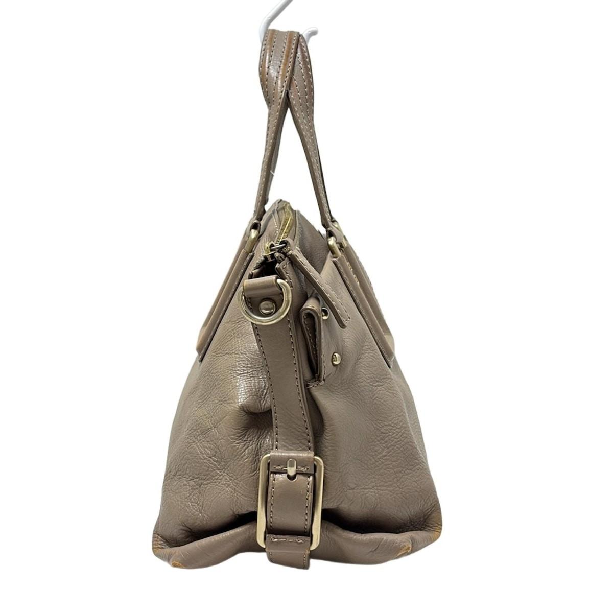 GIVENCHY Hand Bag Tote Purse 4G Leather Pink Beige Authentic