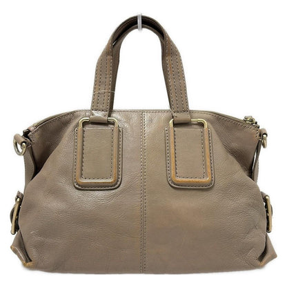 GIVENCHY Hand Bag Tote Purse 4G Leather Pink Beige Authentic