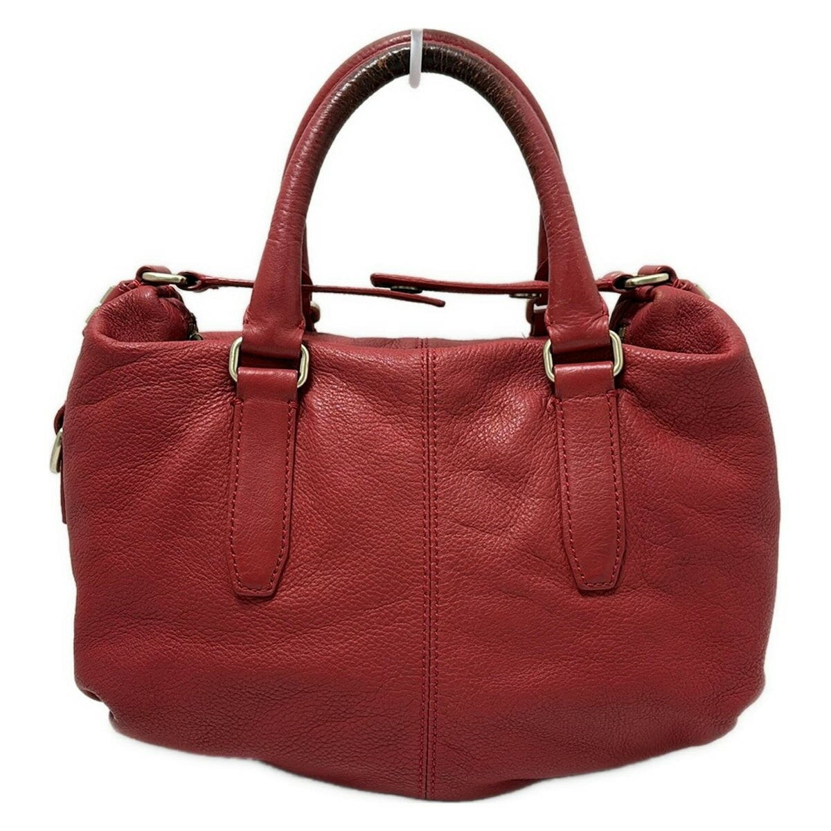 GIVENCHY Hand Bag Tote Purse 4G Leather Red Authentic