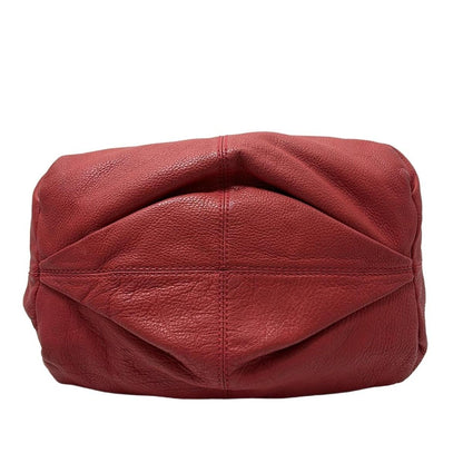 GIVENCHY Hand Bag Tote Purse 4G Leather Red Authentic