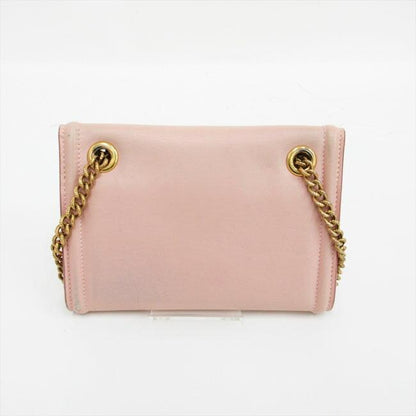 Dolce & Gabbana Shoulder Bag Purse Chain Pink Authentic