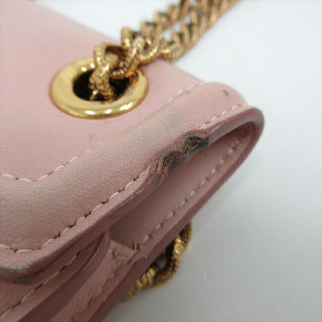 Dolce & Gabbana Shoulder Bag Purse Chain Pink Authentic