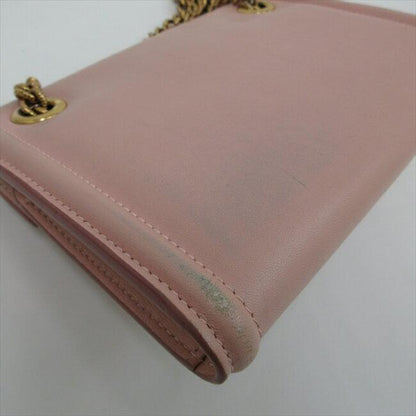 Dolce & Gabbana Shoulder Bag Purse Chain Pink Authentic