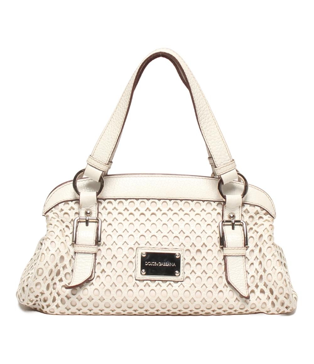 Dolce & Gabbana Hand Shoulder Bag Tote Purse White Authentic