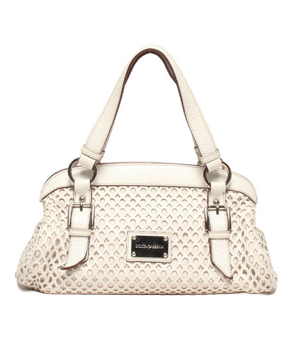 Dolce & Gabbana Hand Shoulder Bag Tote Purse White Authentic