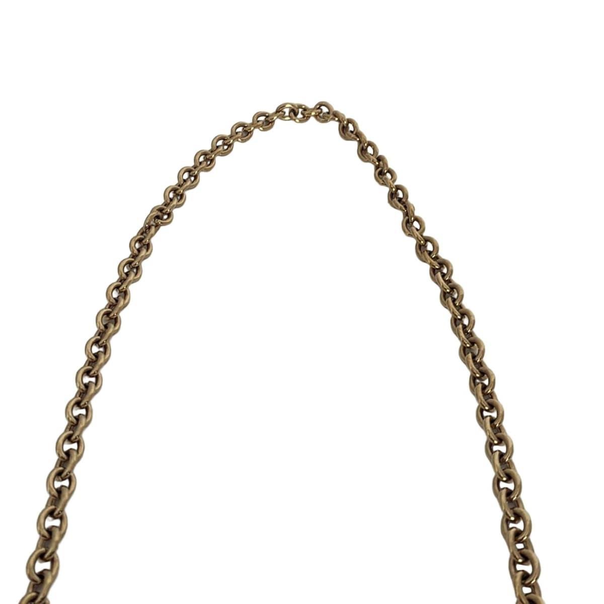 Dolce & Gabbana Shoulder Bag Purse Chain Leather Black Gold Authentic