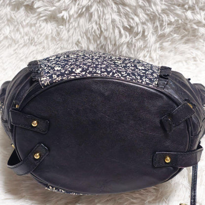 Dolce & Gabbana Hand Bag Tote Purse Leather Canvas Authentic