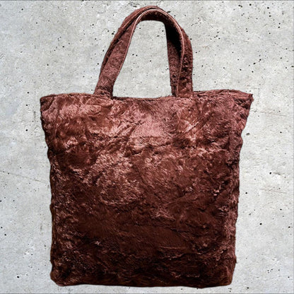 Dolce & Gabbana Hand Bag Tote Purse Brown Authentic