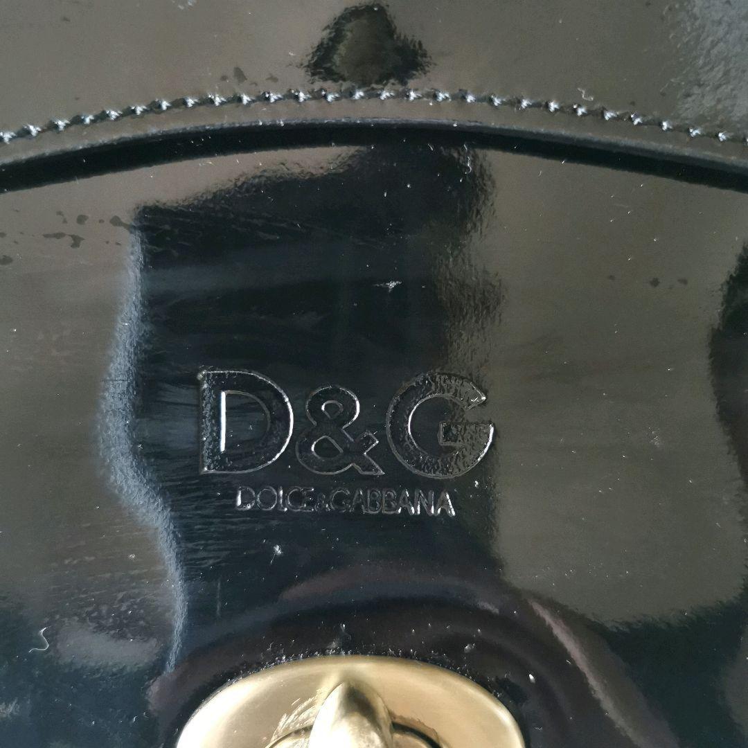 Dolce & Gabbana Hand Bag Tote Purse Chain Black Authentic