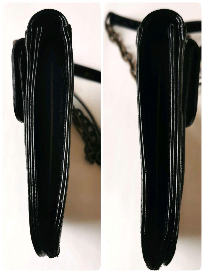 Dolce & Gabbana Hand Bag Tote Purse Chain Black Authentic